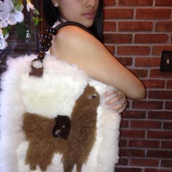 Llama Fur Tote Bag